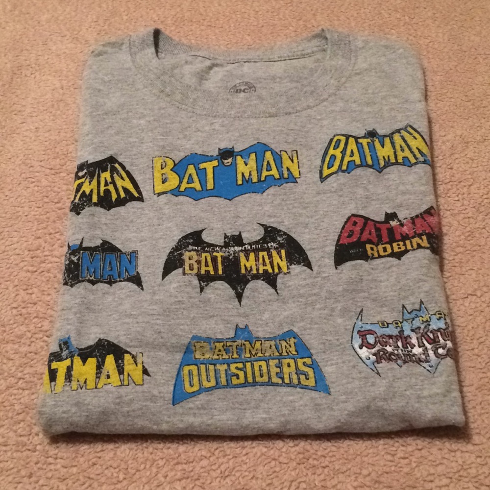 Gray Batman T Shirt